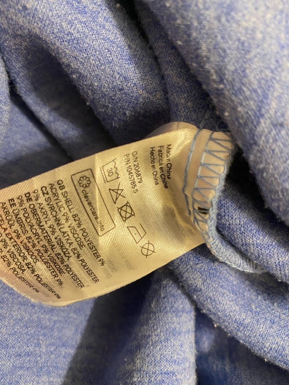 H&M  Blue Utility Shacket with Front Pockets. Size XS - Picture 4 of 8